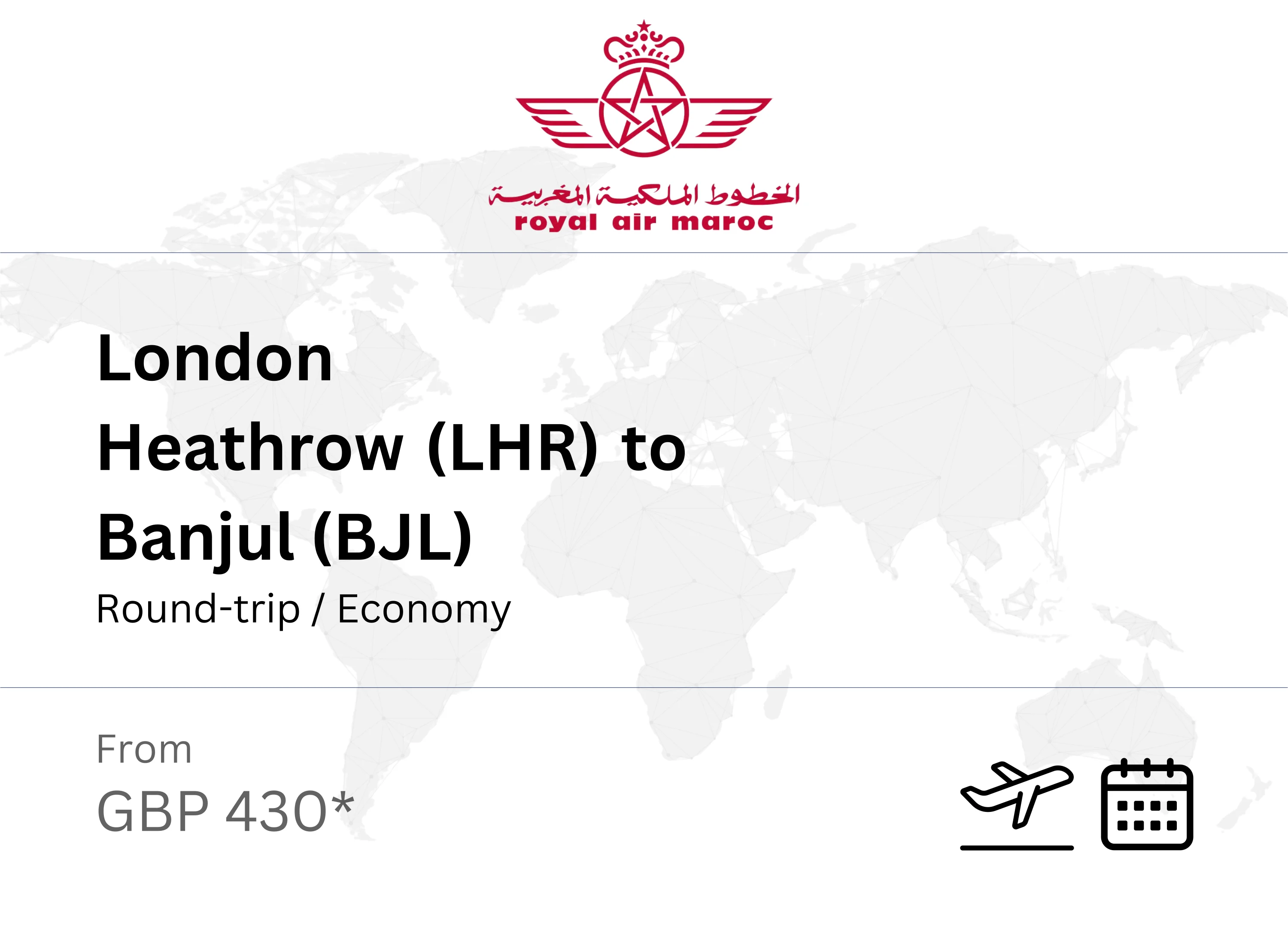 Banjul departure option 1
