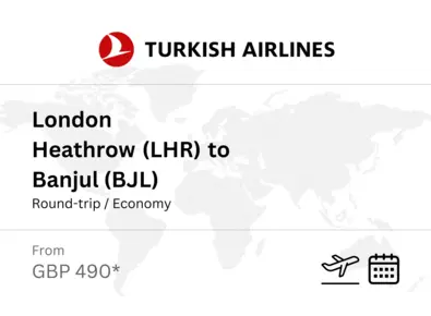 Banjul departure option 3